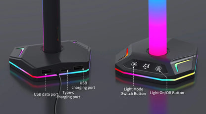 Soporte RGB para auriculares, para controladores de juegos Playstation5