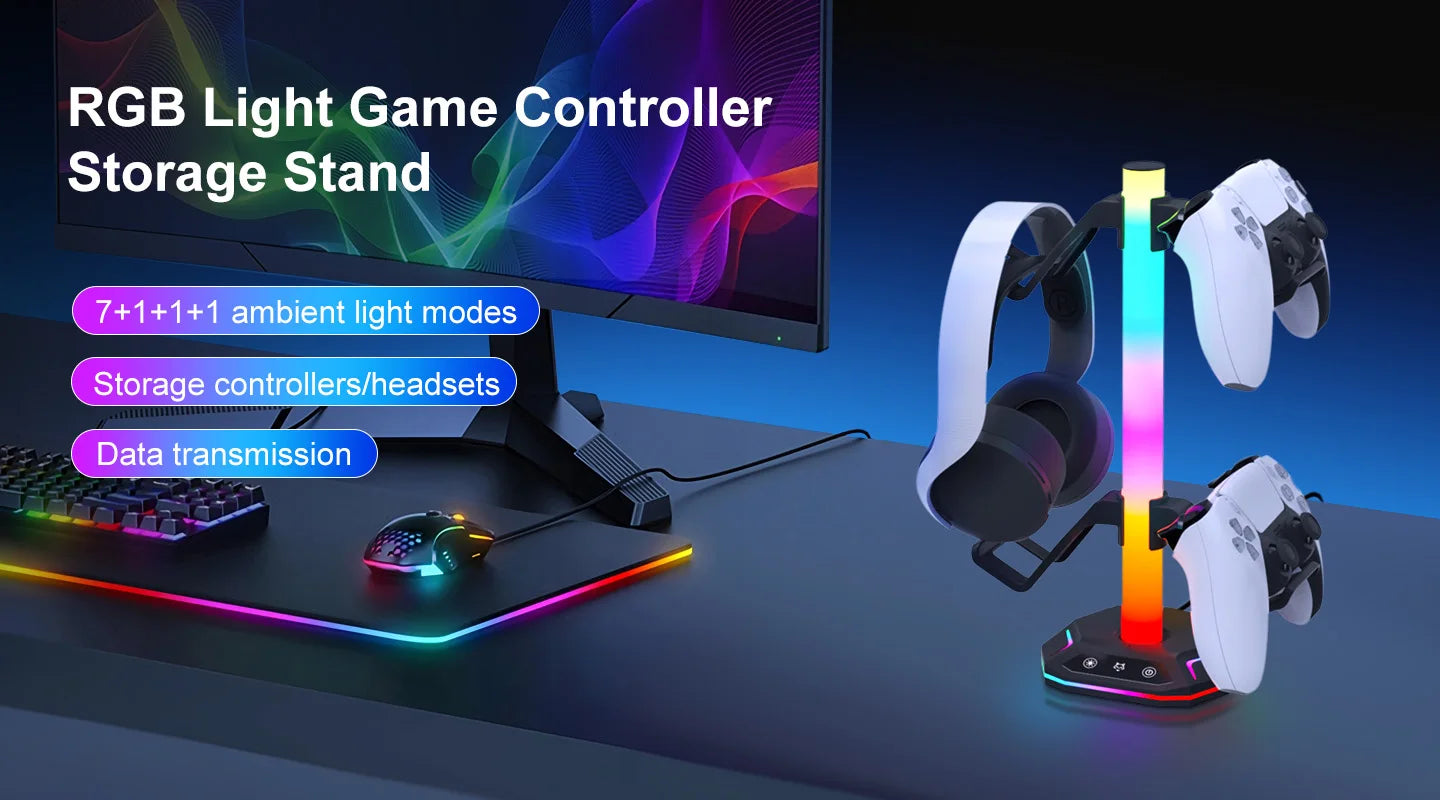 Soporte RGB para auriculares, para controladores de juegos Playstation5