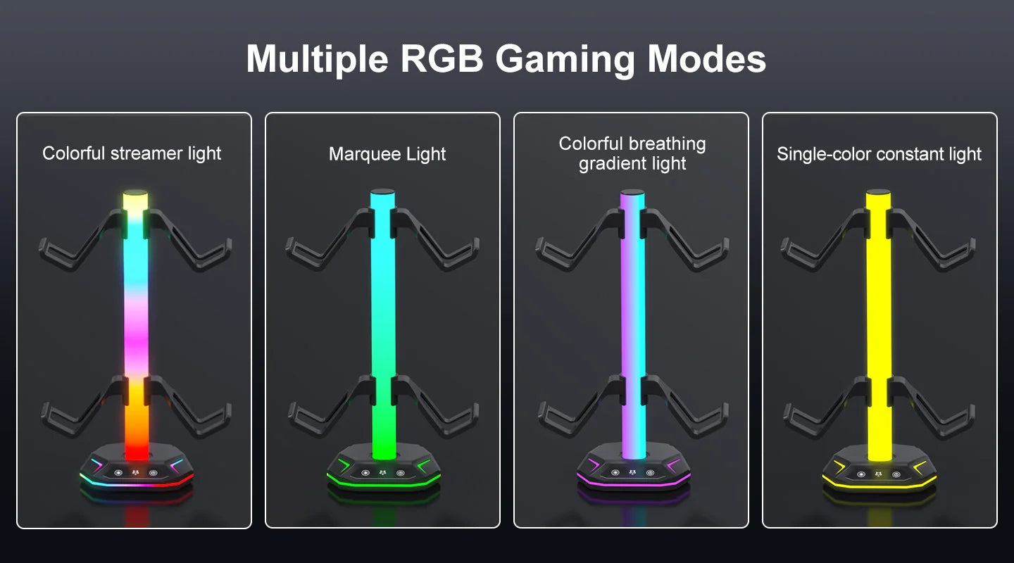 Soporte RGB para auriculares, para controladores de juegos Playstation5